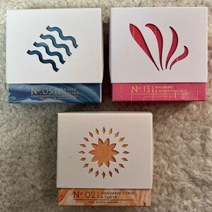 UWP Up with Paper Artisan Crafted LUXE Fine Soap w/ Shea Butter Boxed Soap Trio
